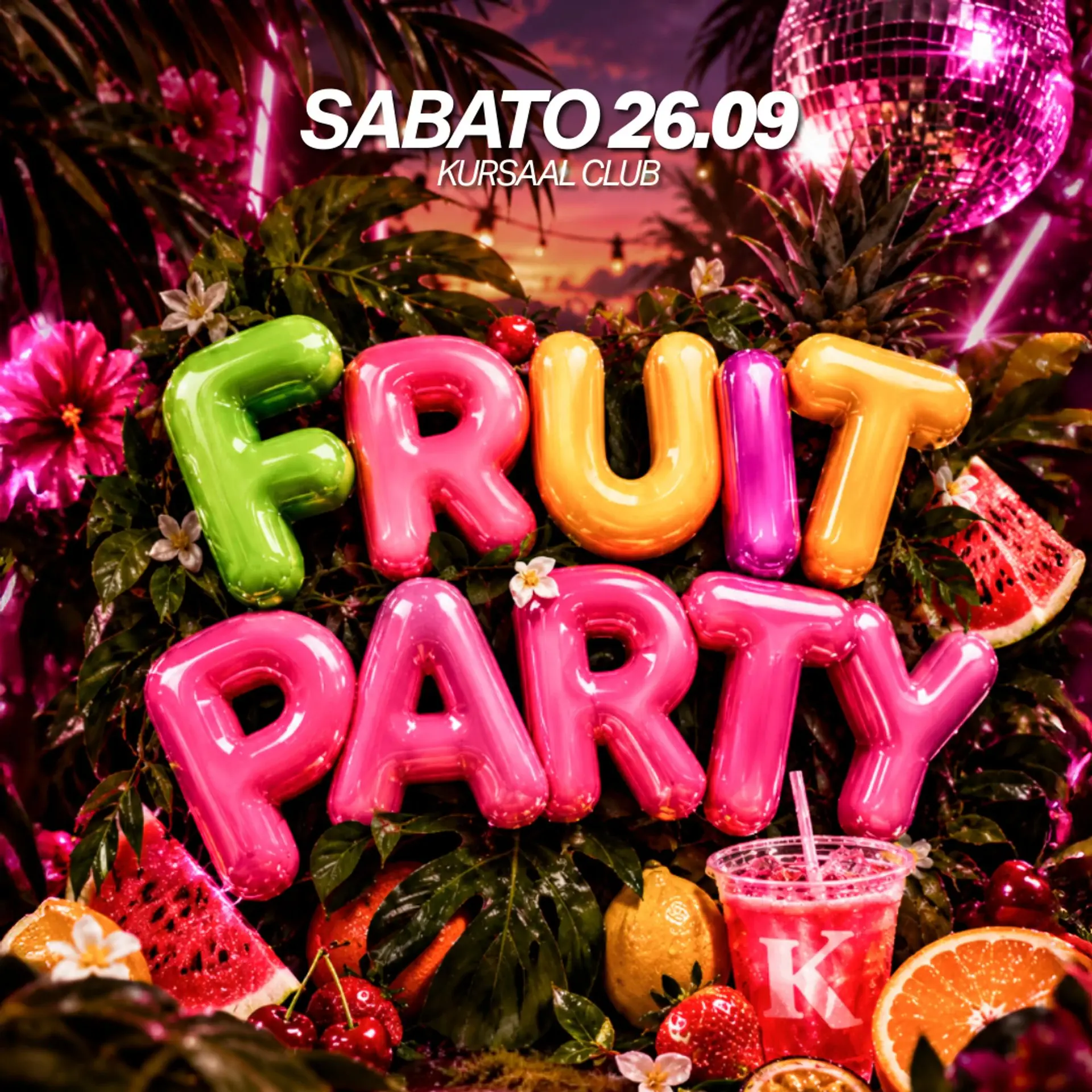 FRUIT PARTY - Saturday 26 September