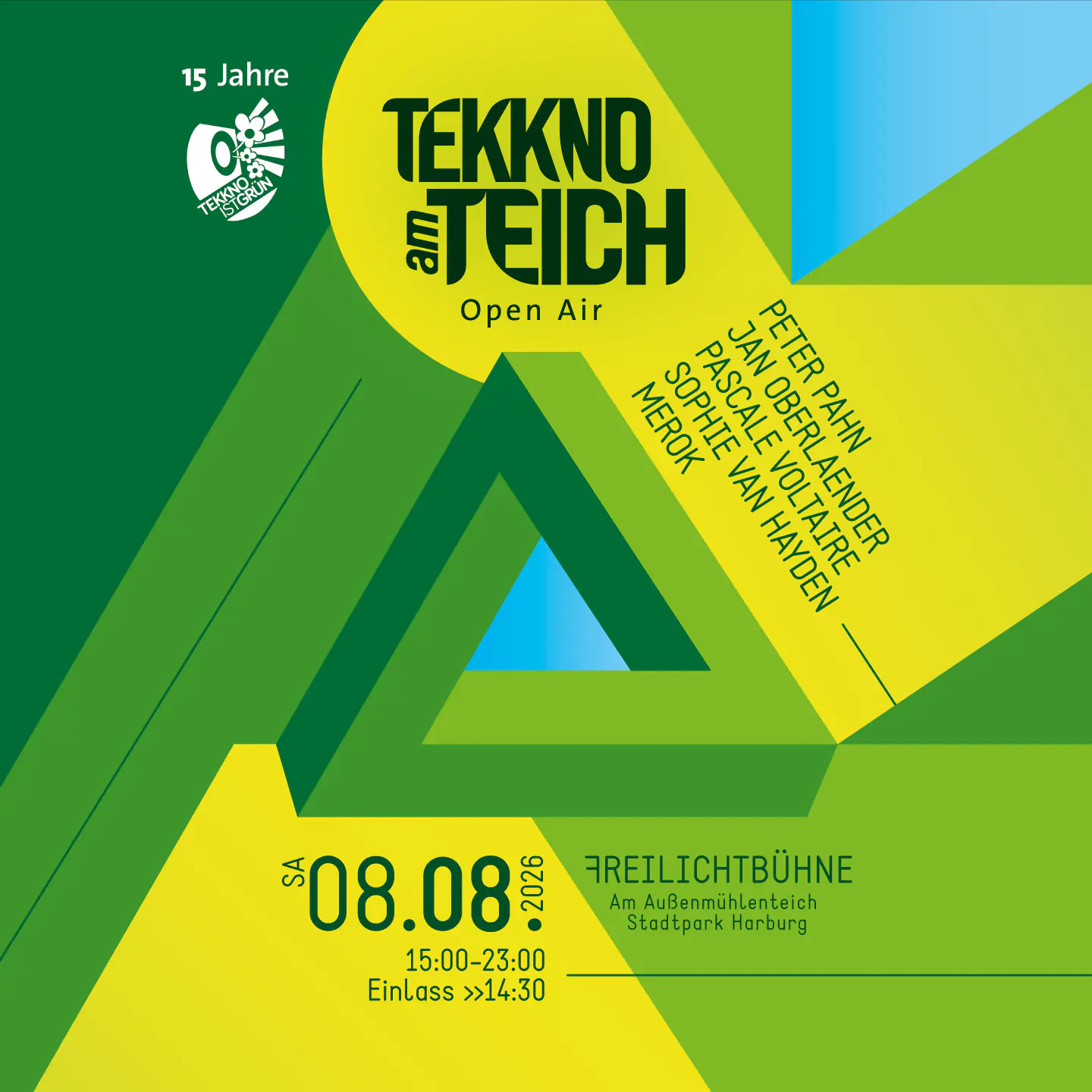 Tekkno am Teich Open Air 2026 – 15 Jahre Tekkno Ist Grün