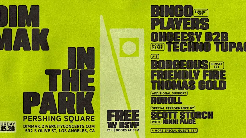 FREE EVENT! Bingo Players, Ohgeesy (DJ Set), Borgeous, Scott Storch & MORE!