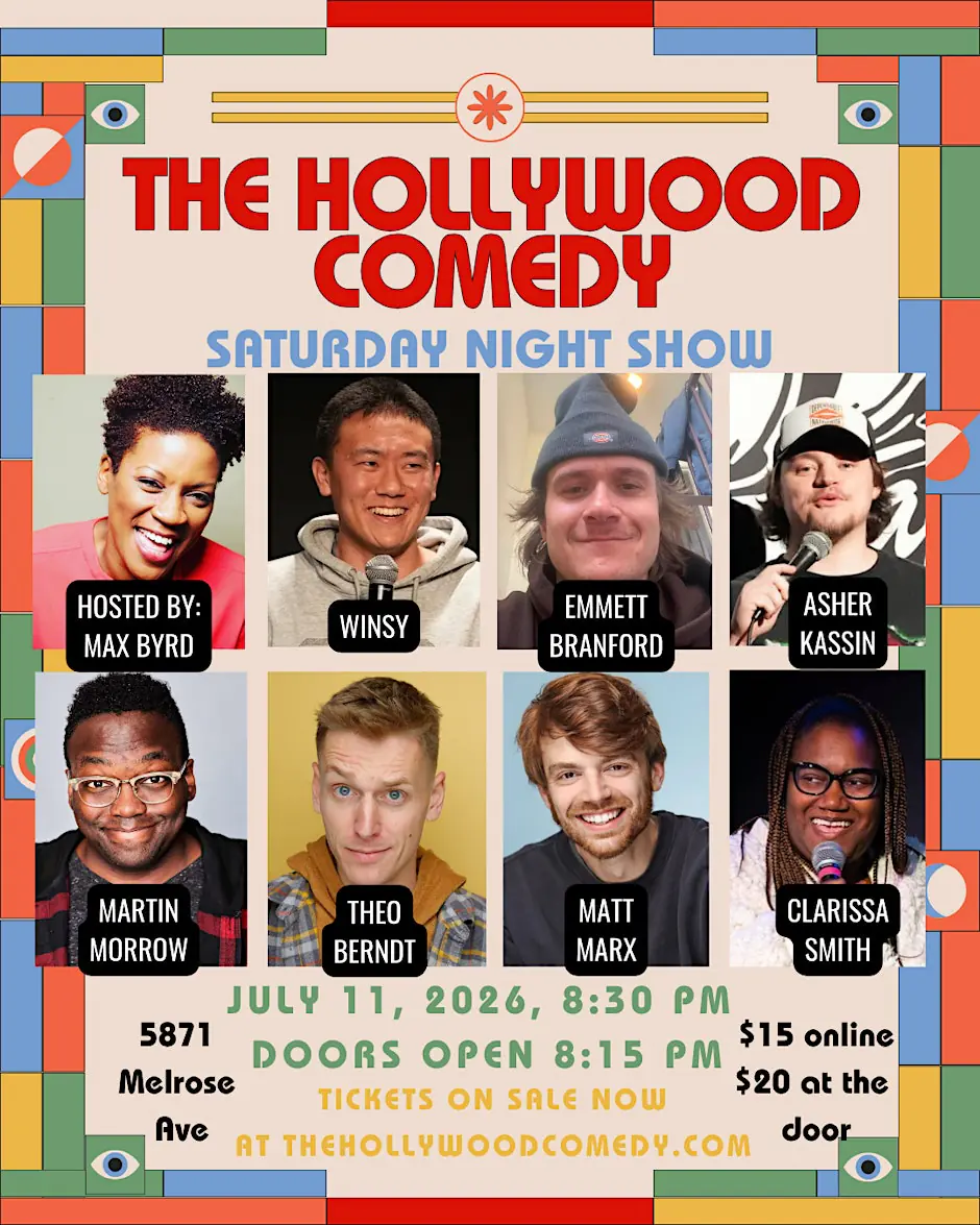 Saturday Night Standup Comedy Performance at The Hollywood Comedy