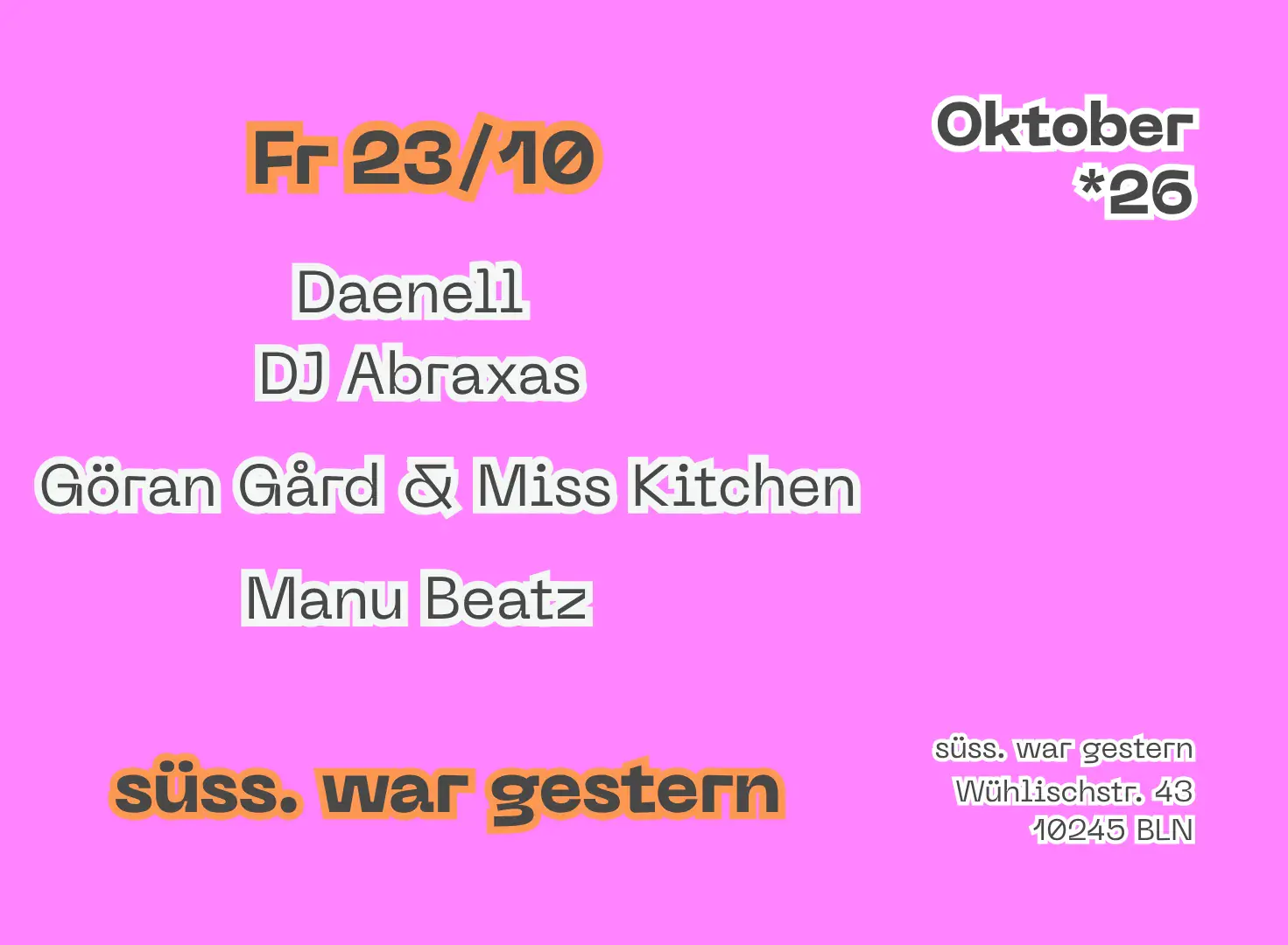 Süss on Friday