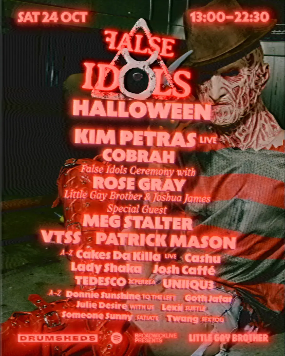 False Idols Halloween w / Kim Petras (live), COBRAH, Rose Gray, VTSS, Patrick Mason