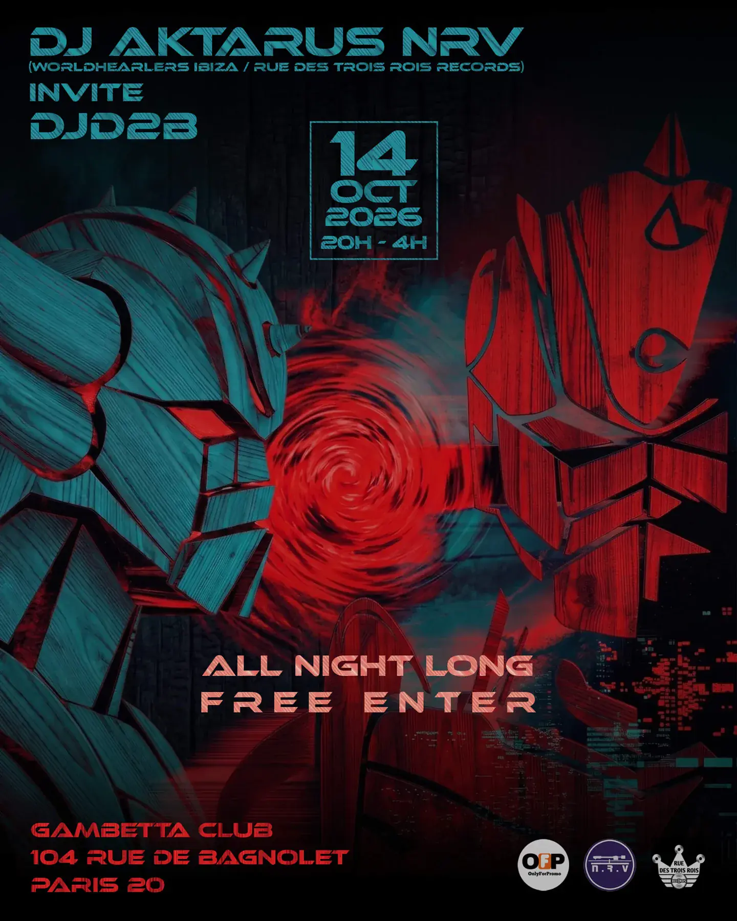 DJ Aktarius NRY invite DJD2B — All Night Long