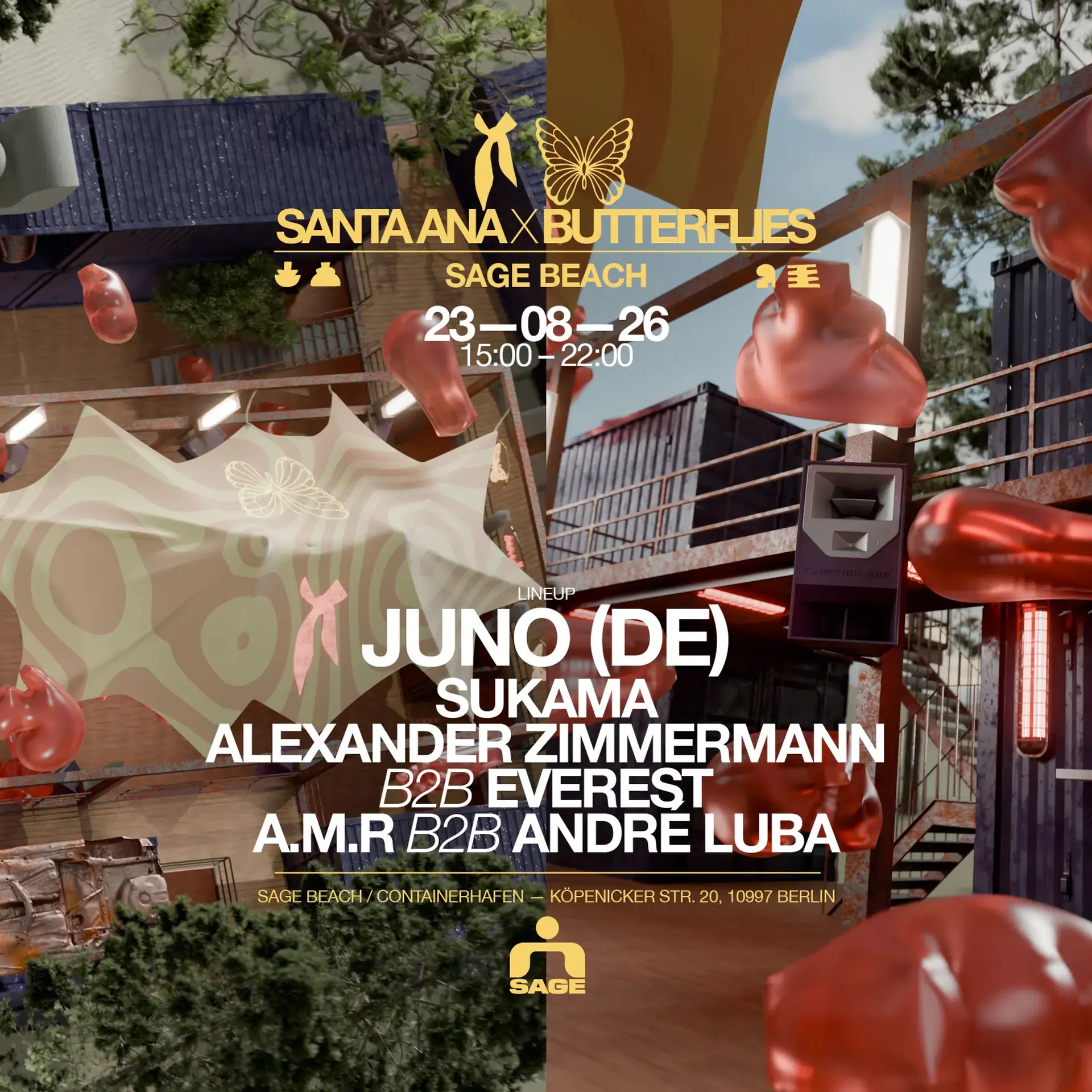 Santa Ana x Butterflies present: JUNO @Sage Beach