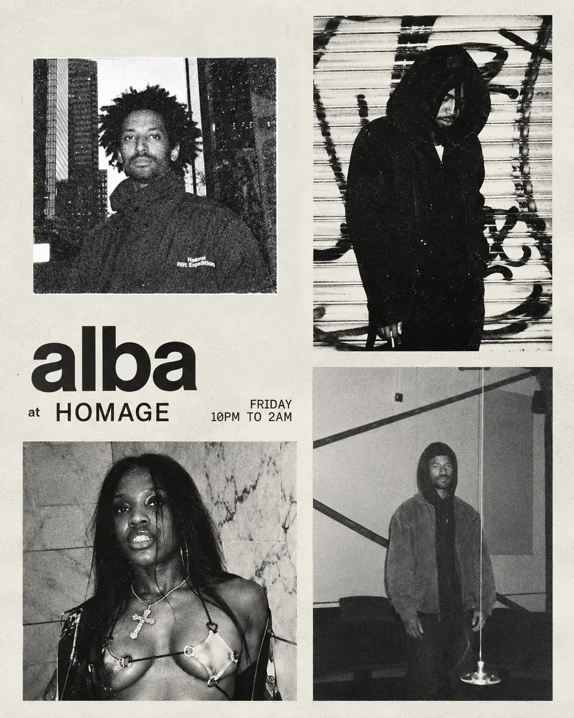 Alba Collective with 69999, Bryce Byrd, lovemydrew, Lorenzo Daniels