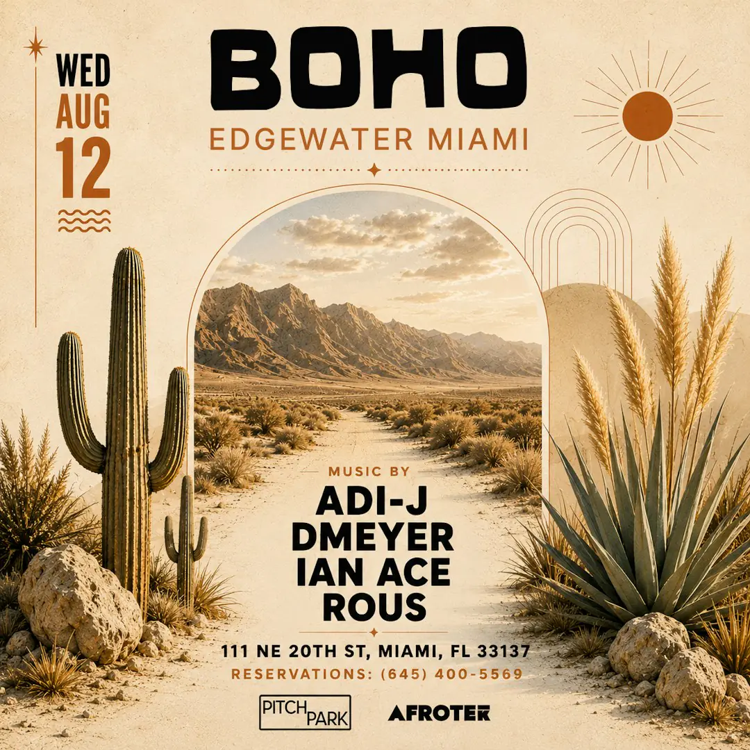 Boho Edgewater: ADI-J, DMeyer, Ian Ace, Rous