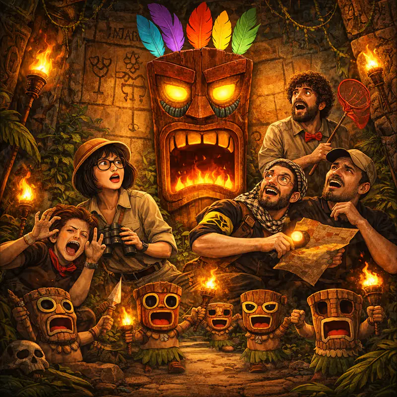 La Ira del Gran Tiki: show de impro en La Escalera de Jacob