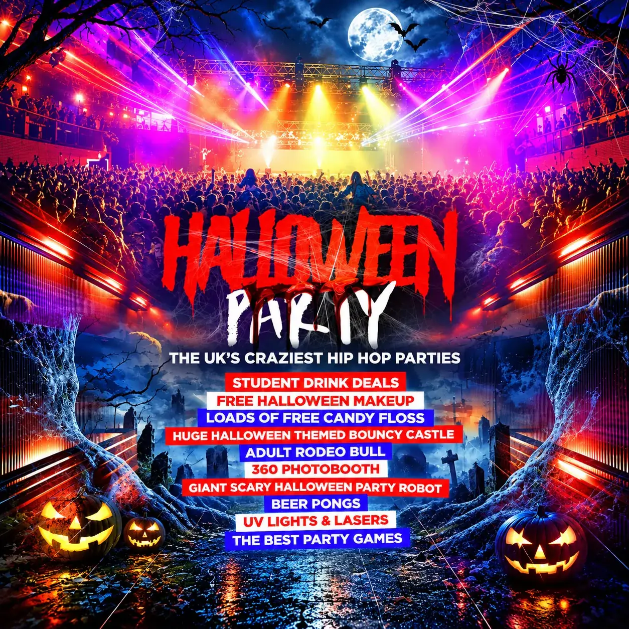 Halloween-Freshers-Party – Leicester 3000+ Zombies