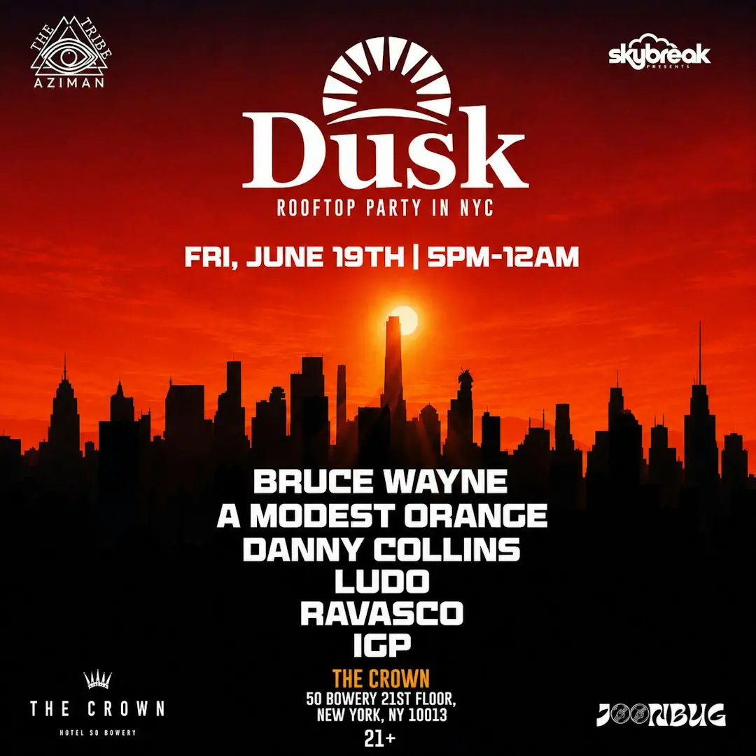 The Crown: Dusk Sunset Open Air Rooftop Party