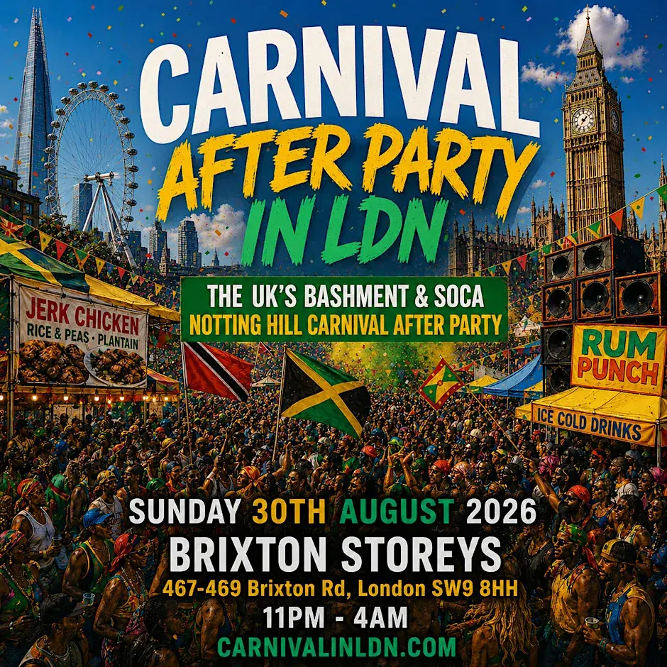 CARNIVAL IN LONDON: Notting Hill Carnival After Party in Brixton