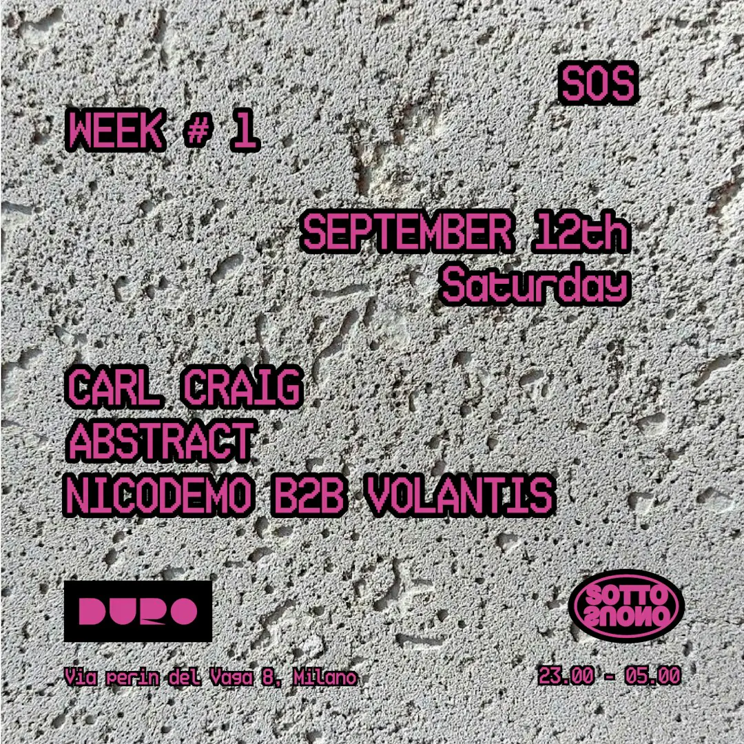 SOS | ABSTRACT | CARL CRAIG | NICODEMO B2B VOLANTIS