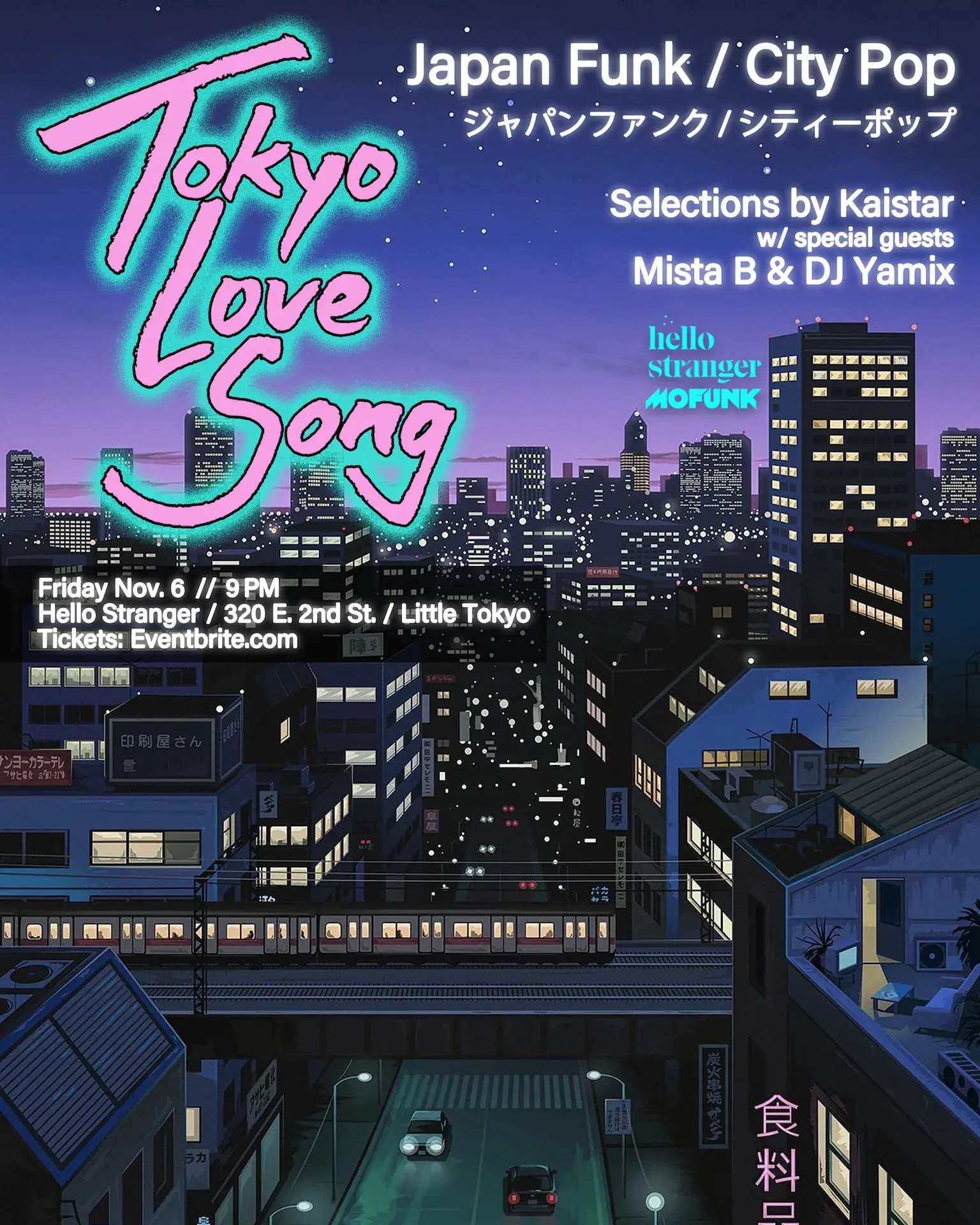 Tokyo Love Song - City-Pop-Nacht in Little Tokyo