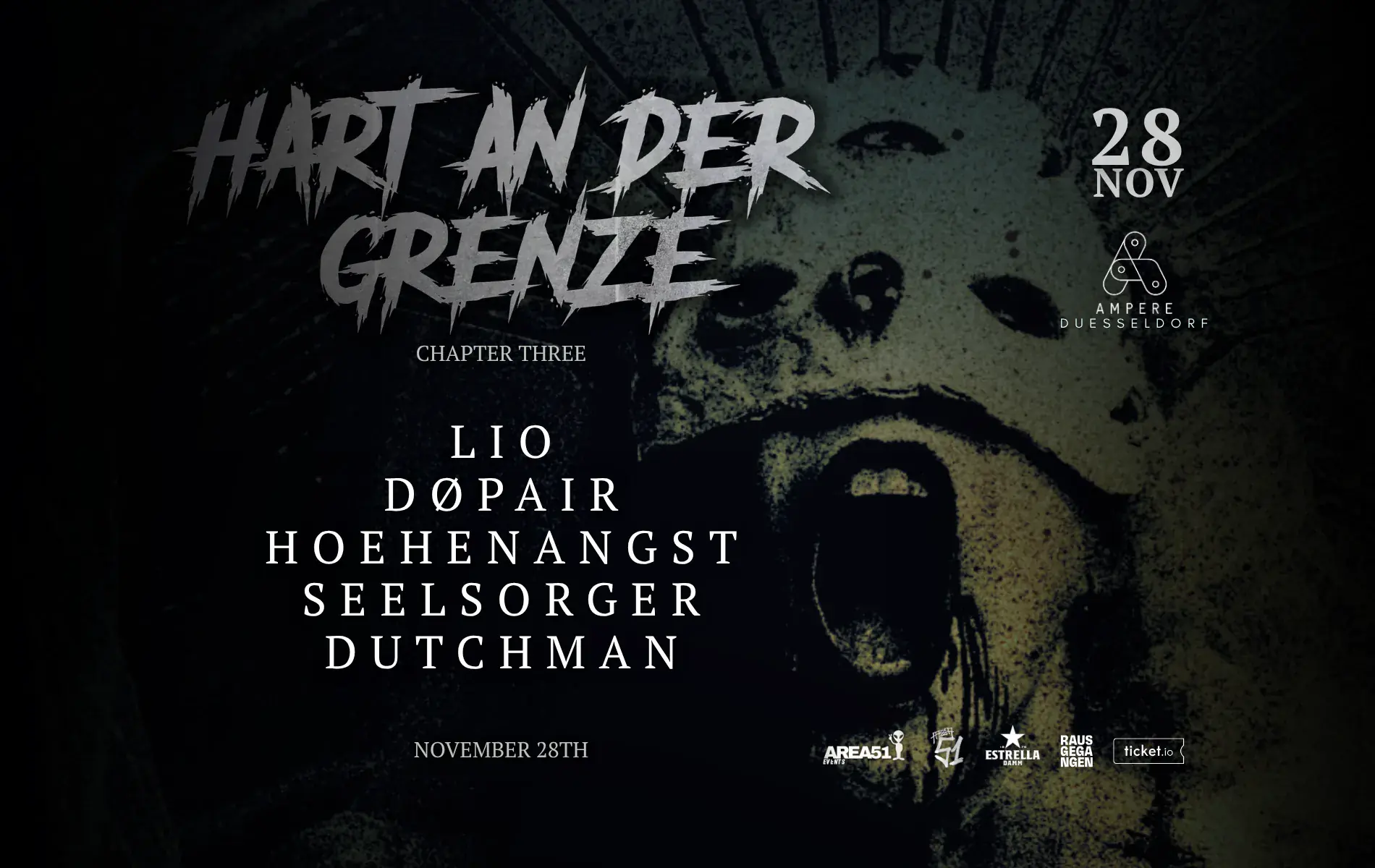 AREA51 TECHNO - Hart an der Grenze 3 x Ampere with HOEHENANGST