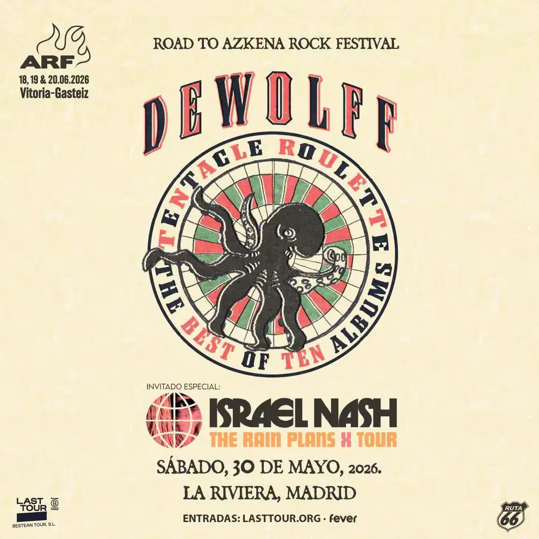 DEWOLFF + ISRAEL NASH EN MADRID (ROAD TO AZKENA ROCK FESTIVAL) 2026