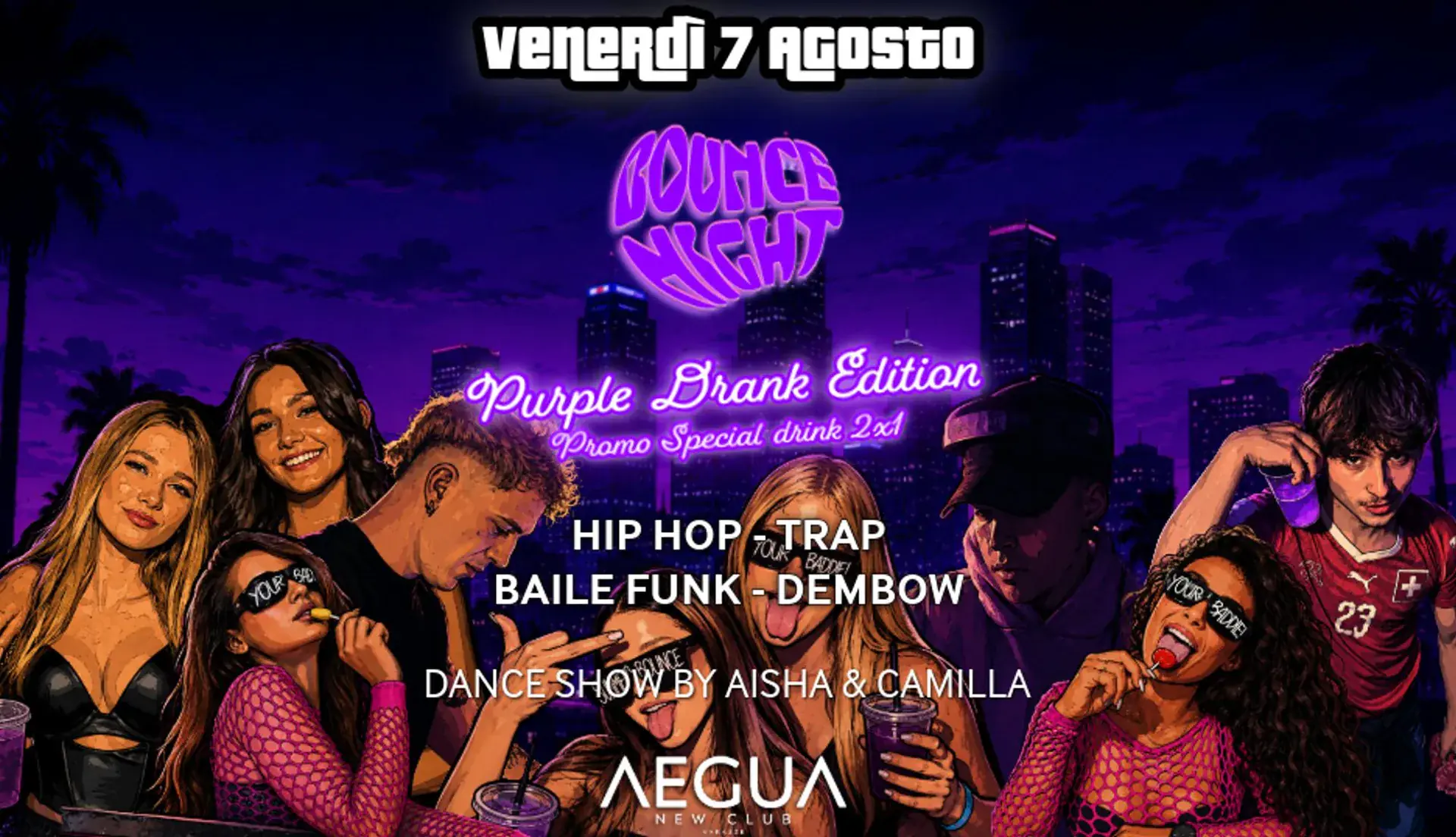 Bounce Night X Tubarão Purple Drank Edition