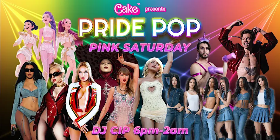 Pride Pop! VIP Pink Saturday Tix!