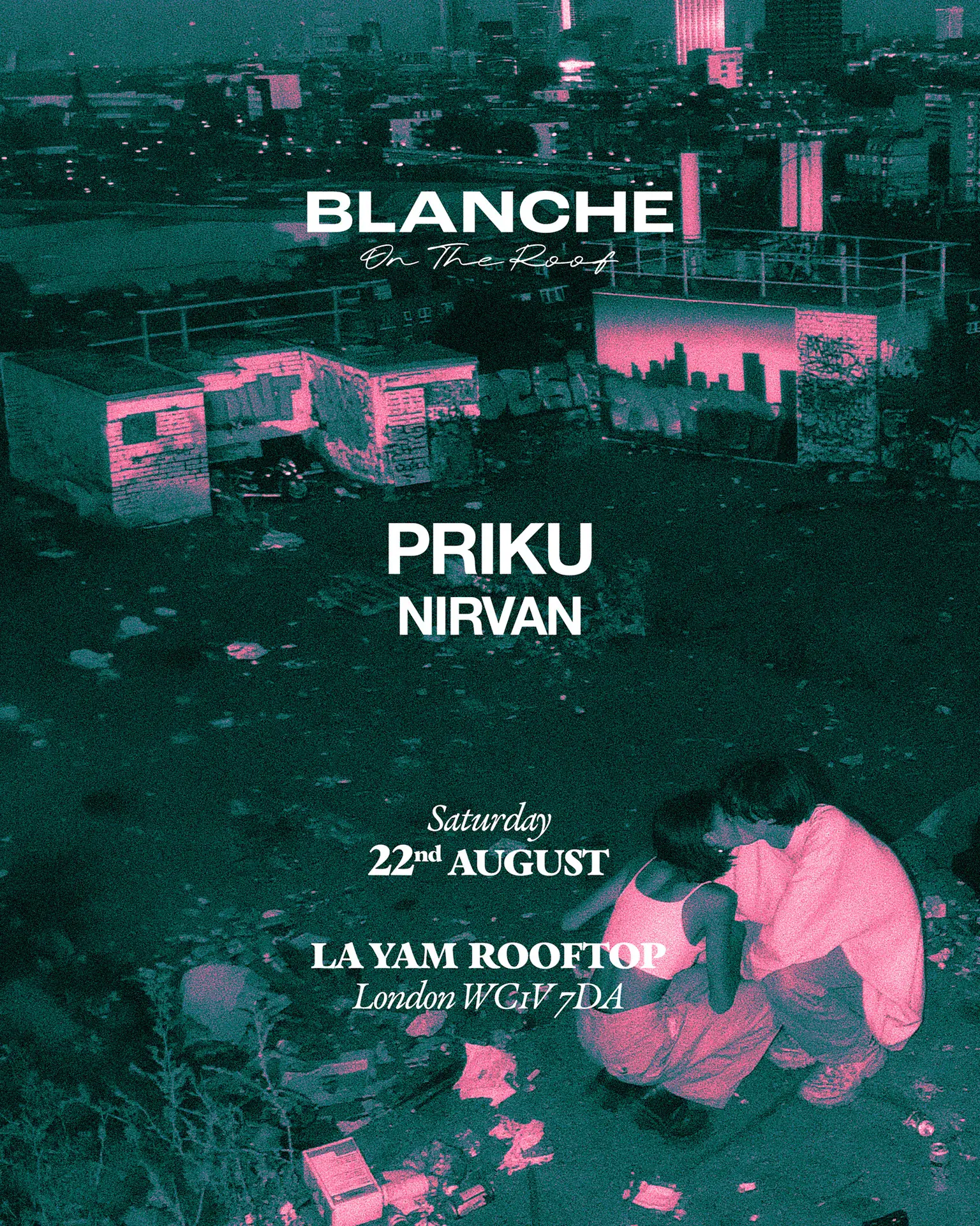Blanche on the Roof with Priku