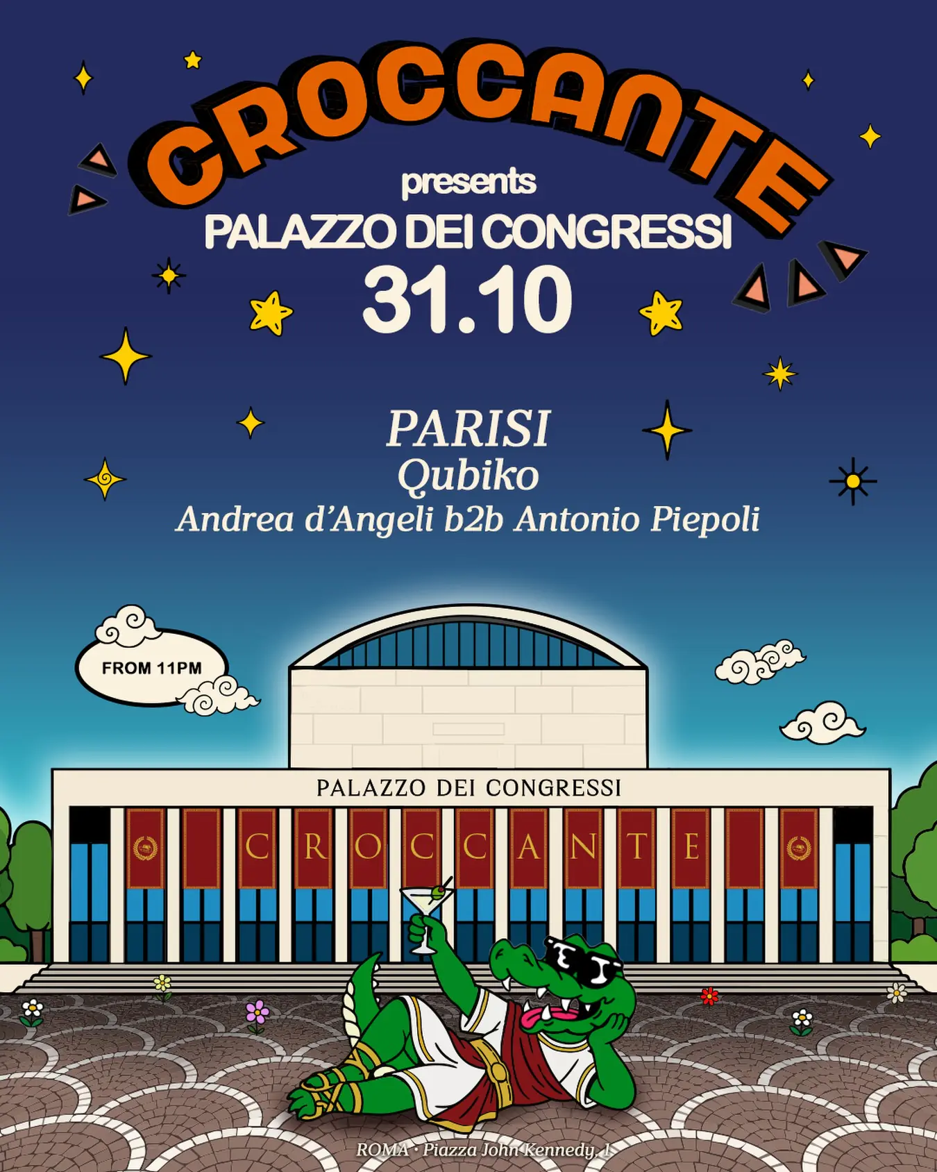 Halloween Roma 2026 - CROCCANTE at Palazzo dei Congressi