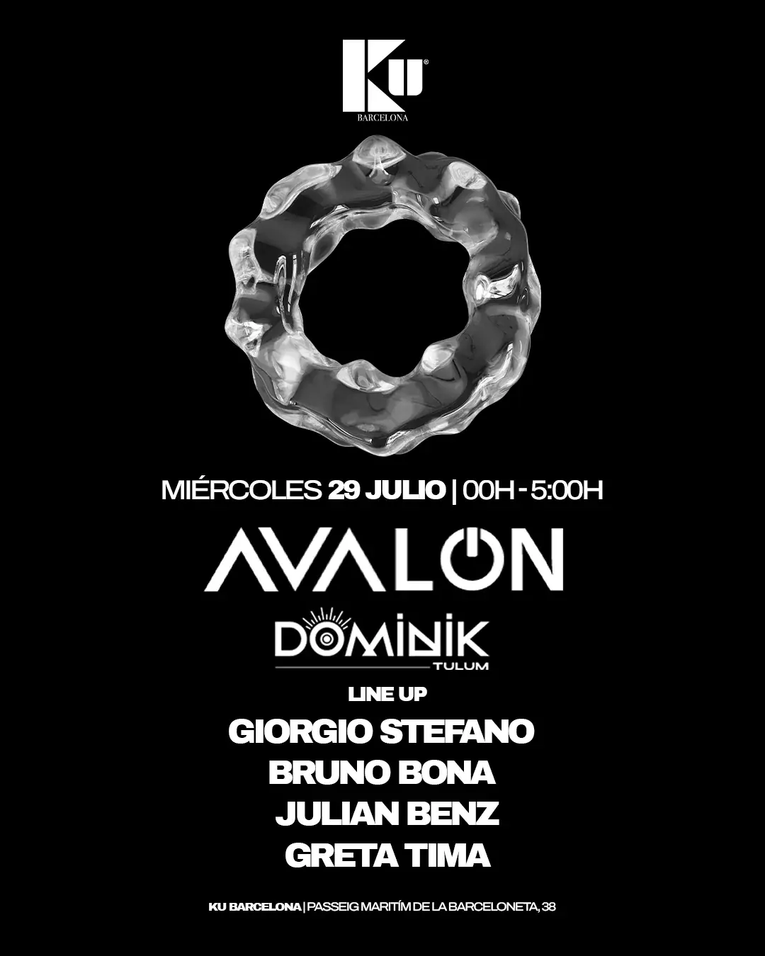 AVALON x Dominik: Giorgio Stefano, Bruno Bona, Giordee, Greta Tima