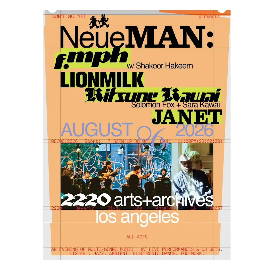 The Signal Tour: f.mph, Lionmilk, Kitsune Kawai