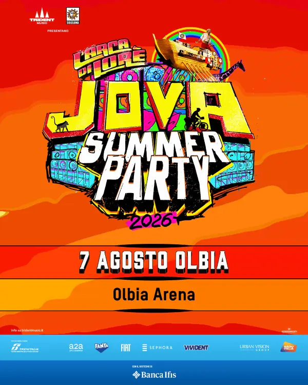 Jova Summer Party 2026 - L'arca Di Lorè