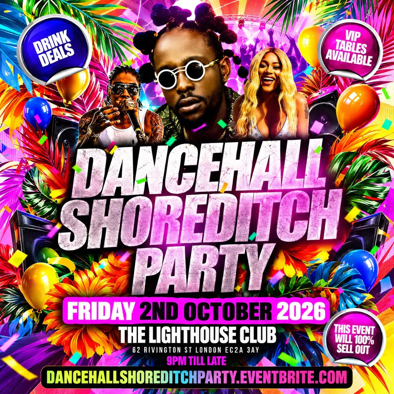 Bashment X Soca - Shoreditch Party - Everyone Free Before 12AM