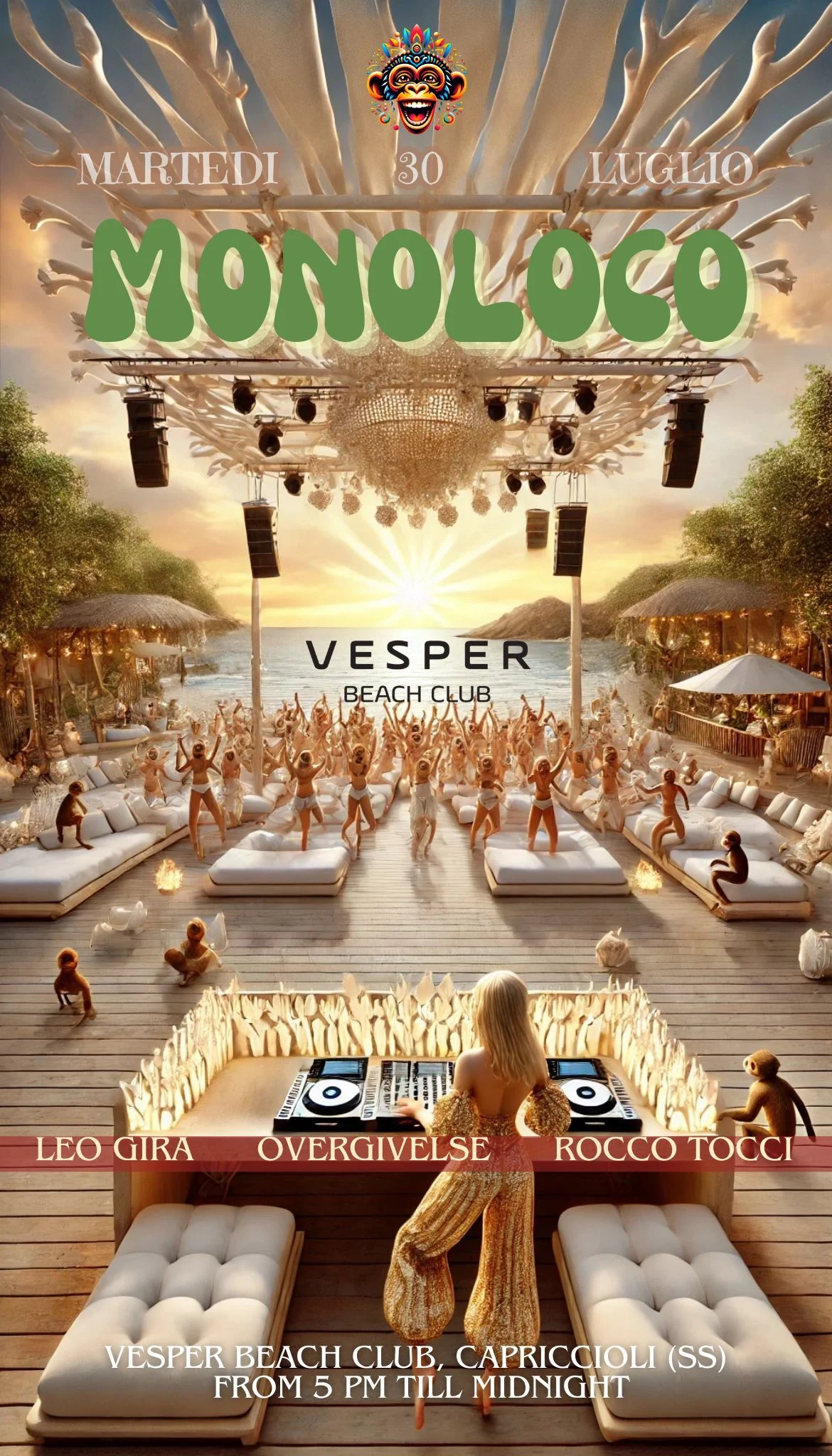 MONOLOCO at VESPER Beach Club (Porto Cervo, Sardegna)