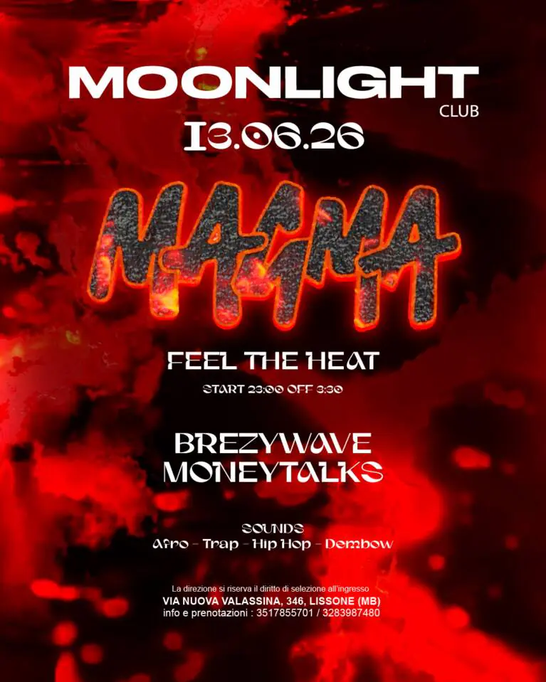MOONLIGHT “MAGMA” 13 GIUGNO 2026