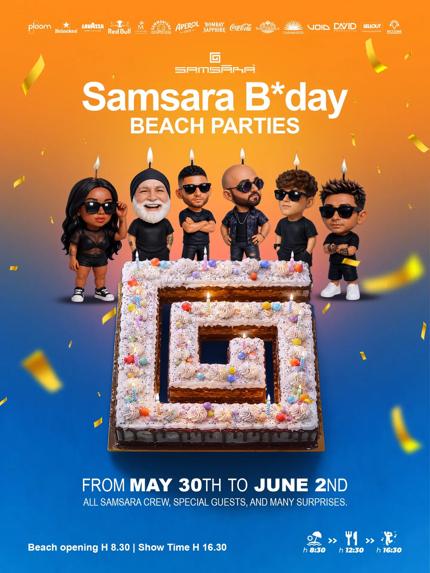 The Land of Beach Party al Samsara Riccione