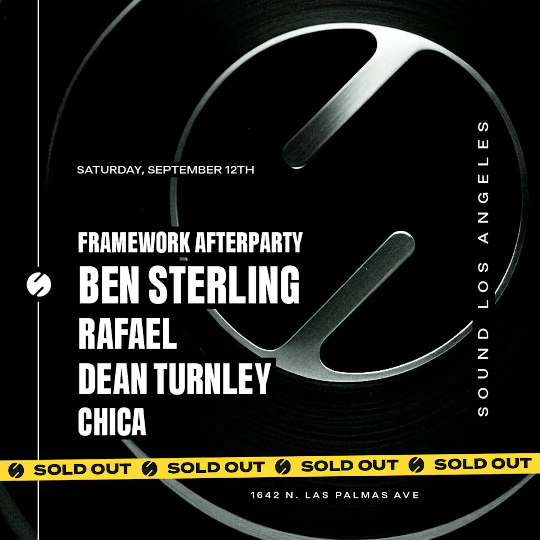 Framework Afterparty ft. Ben Sterling