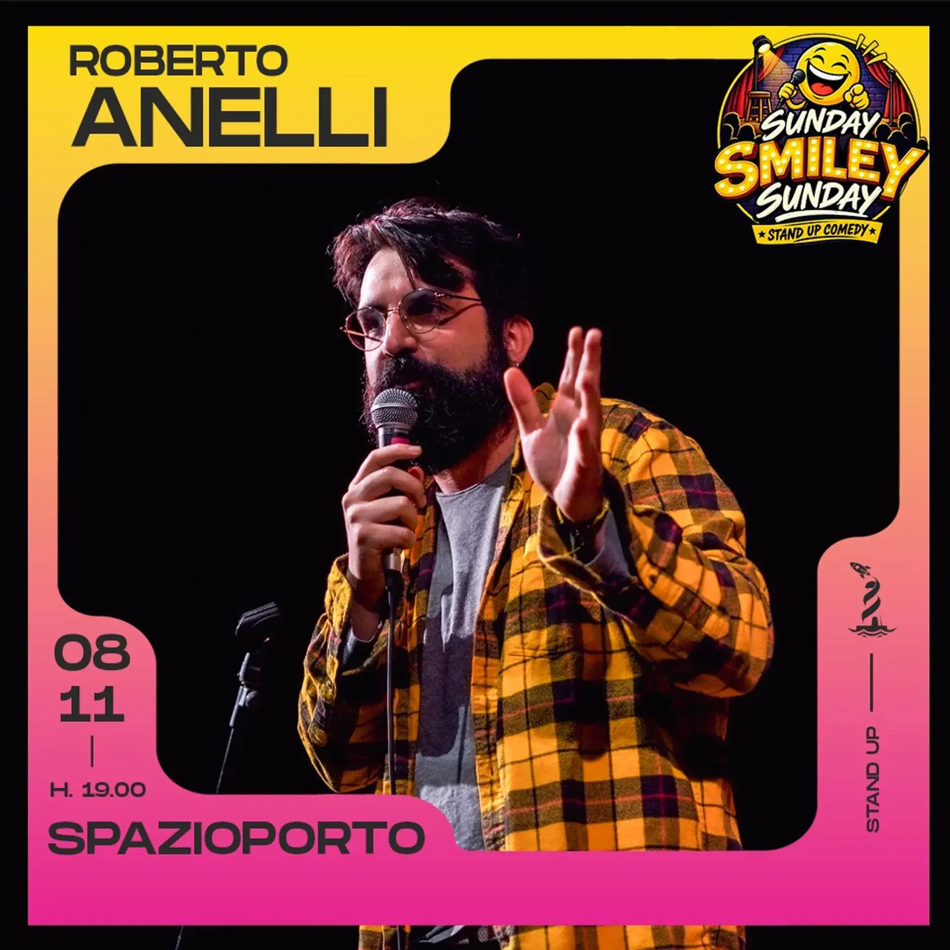 SUNDAY SMILEY SUNDAY: Roberto Anelli stand-up comedy show