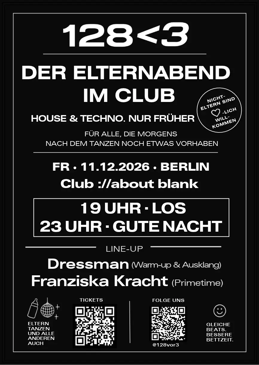 128<3 - Der Elternabend im Club