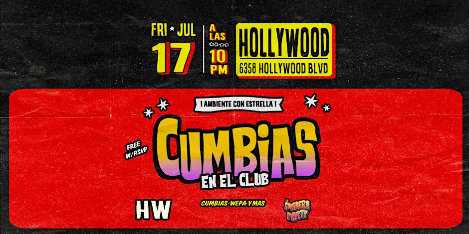 Cumbias in the club @ HOLLYWOOD (FRI JUN 17TH)