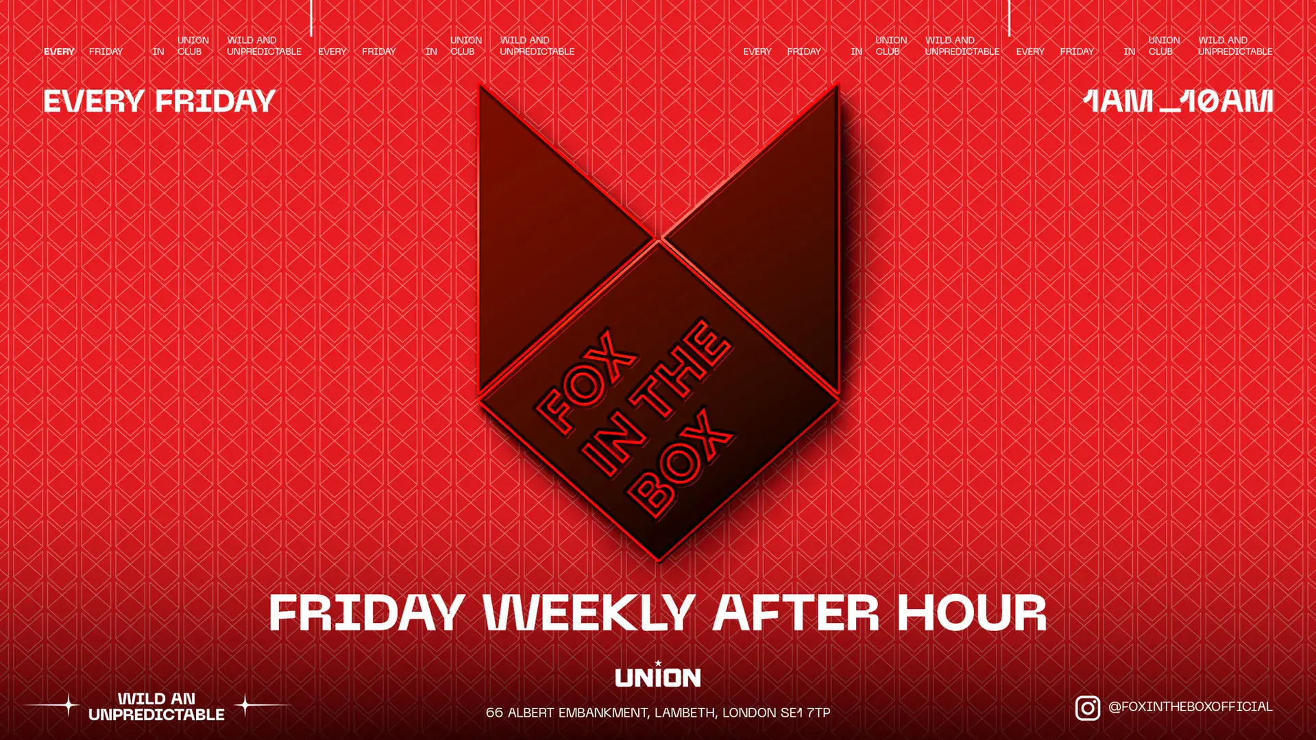 FOX IN THE BOX AFTERPARTY (OPEN UNTIL 10AM)