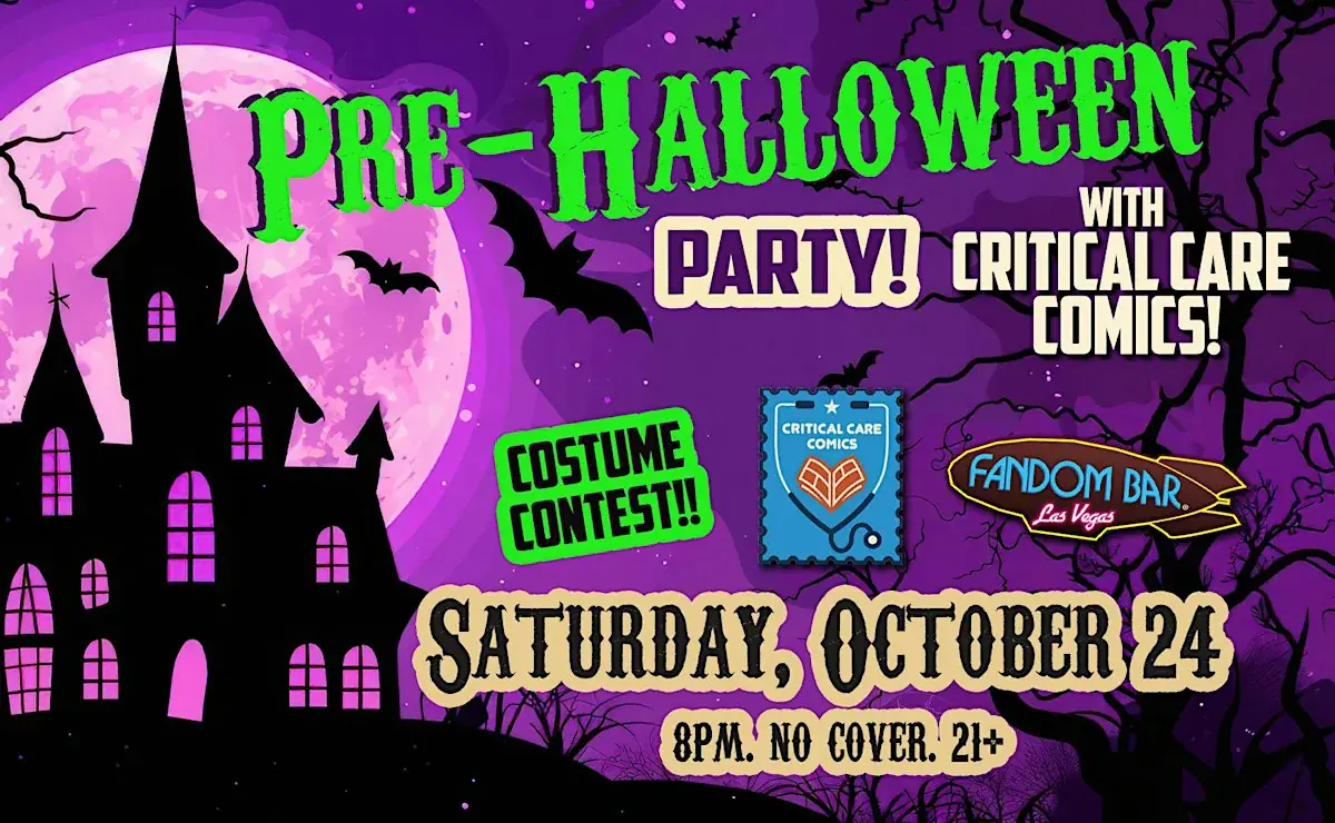 Soirée pré-Halloween et concours de costumes avec Critical Care Comics