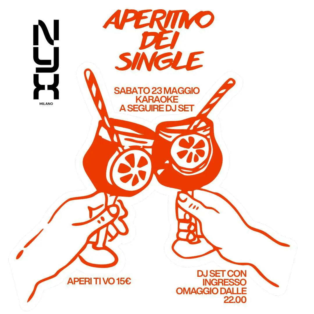 SINGLES' APERITIF - SATURDAY HIT PARTY