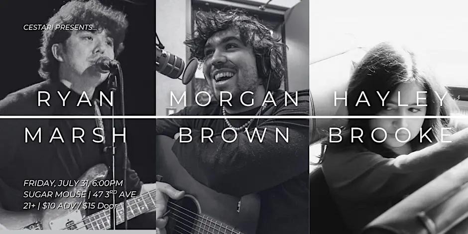 Cestari Presents: Ryan Marsh + MIOERA + Morgan Brown