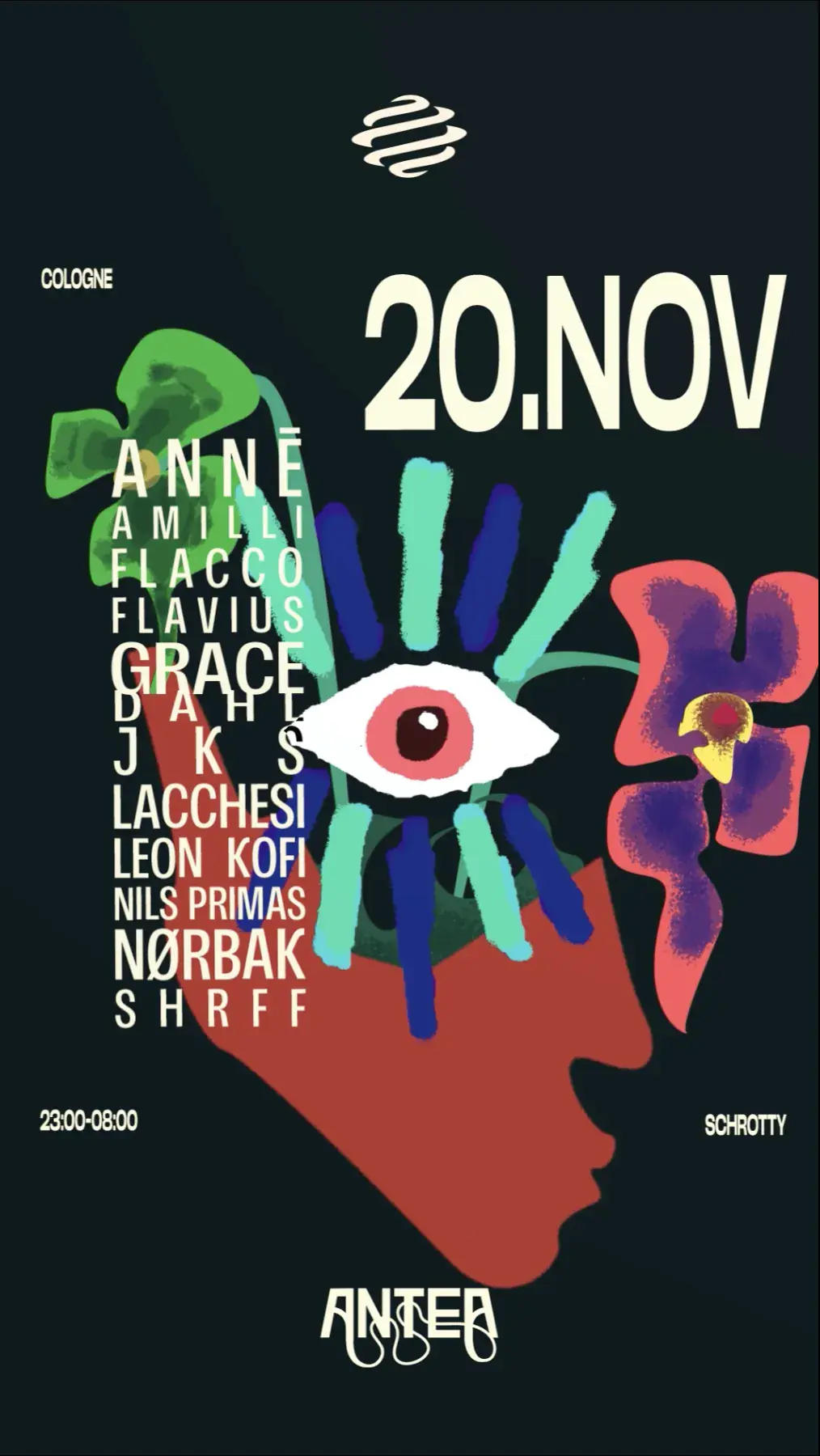 ANTEA with ANNĒ, Grace Dahl, Lacchesi, Nørbak, JKS, Flavius, Leon Kofi, Nils Primas, FLACCO