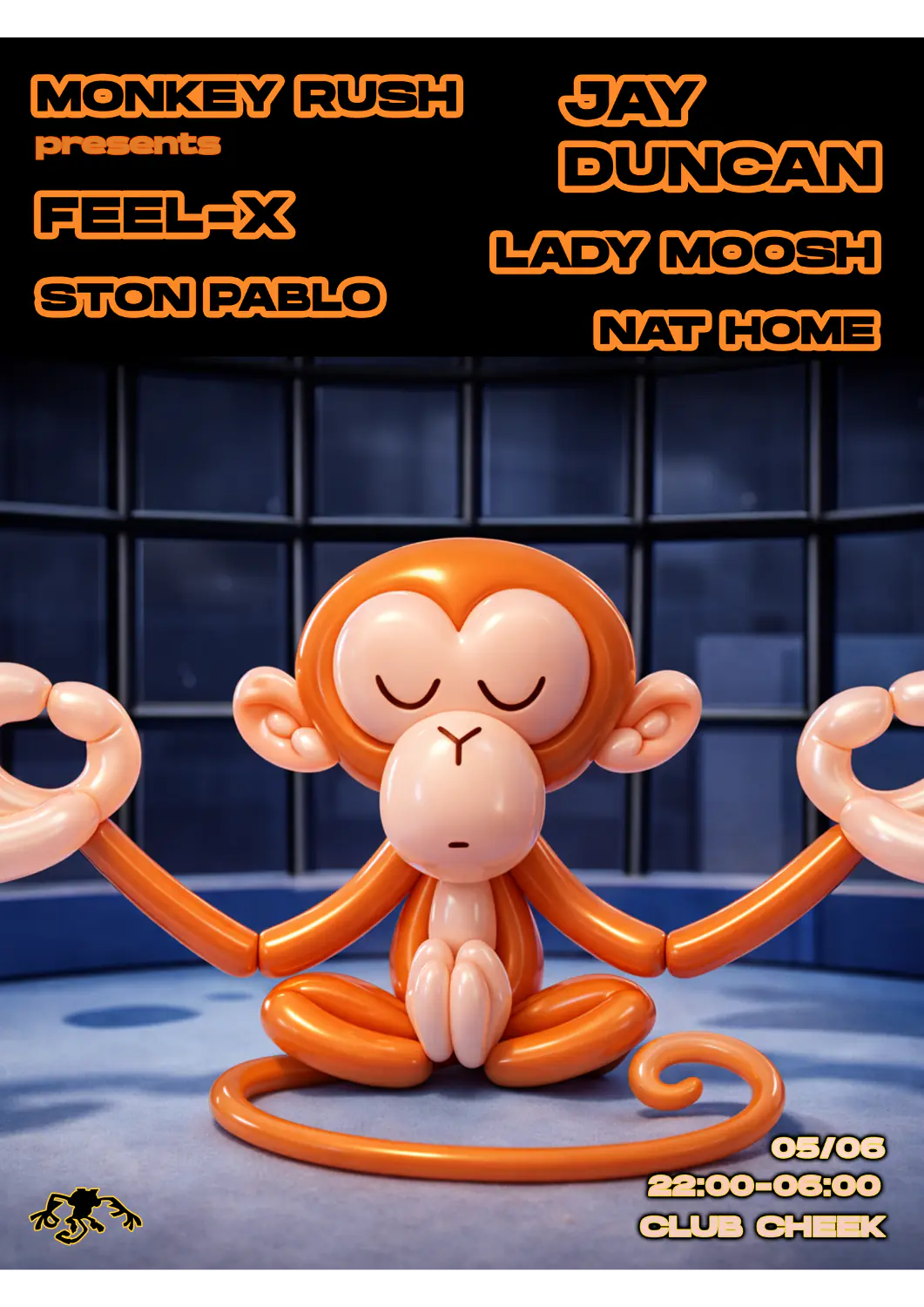 Monkey Rush: w / Jay Duncan, Feel-X, Lady Moosh, Ston Pablo