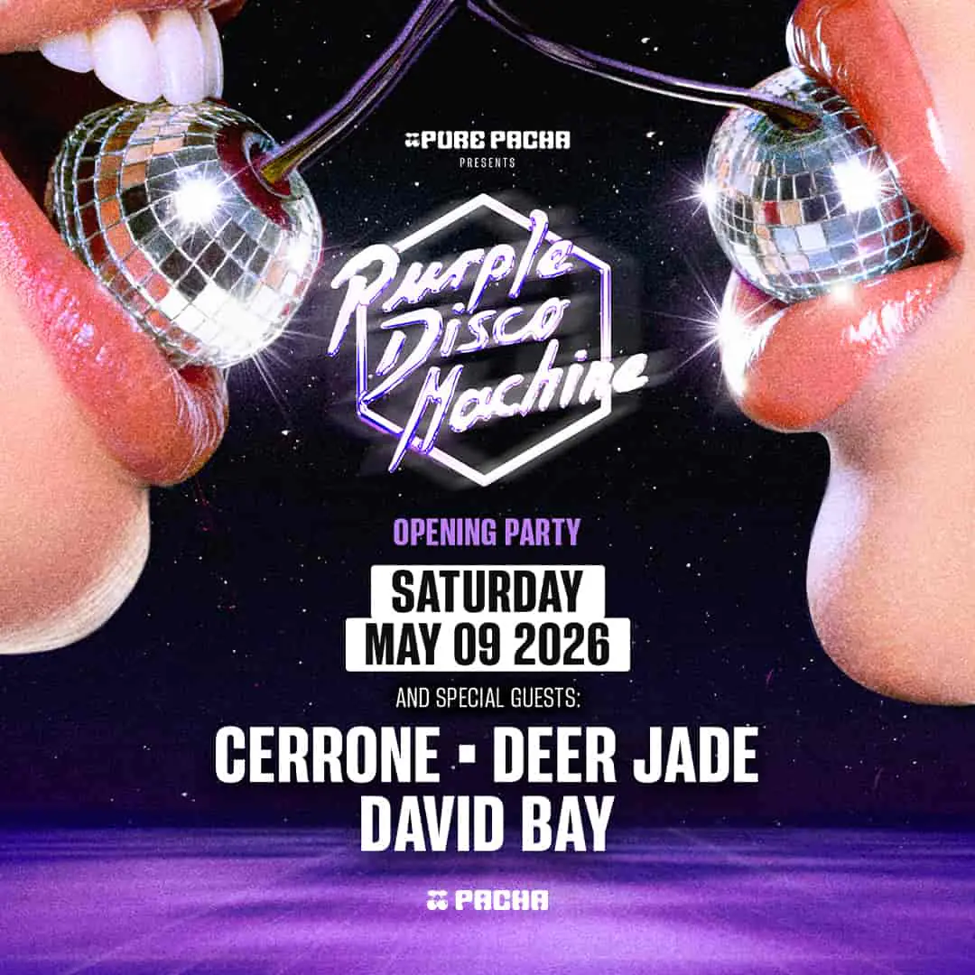 MACHINE DISCO VIOLET | PURE PACHA - SOIRÉE D'OUVERTURE
