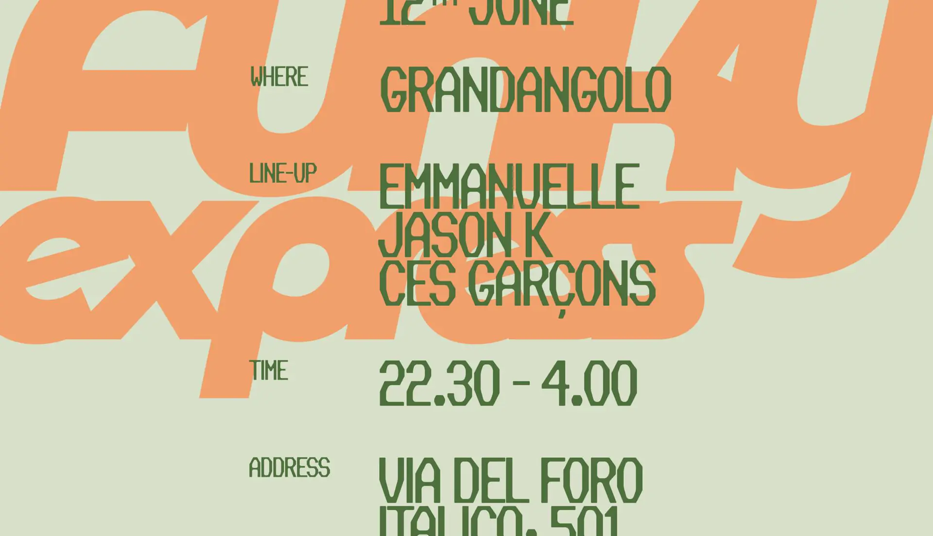 Funky Express with EMMANUELLE at Grandangolo