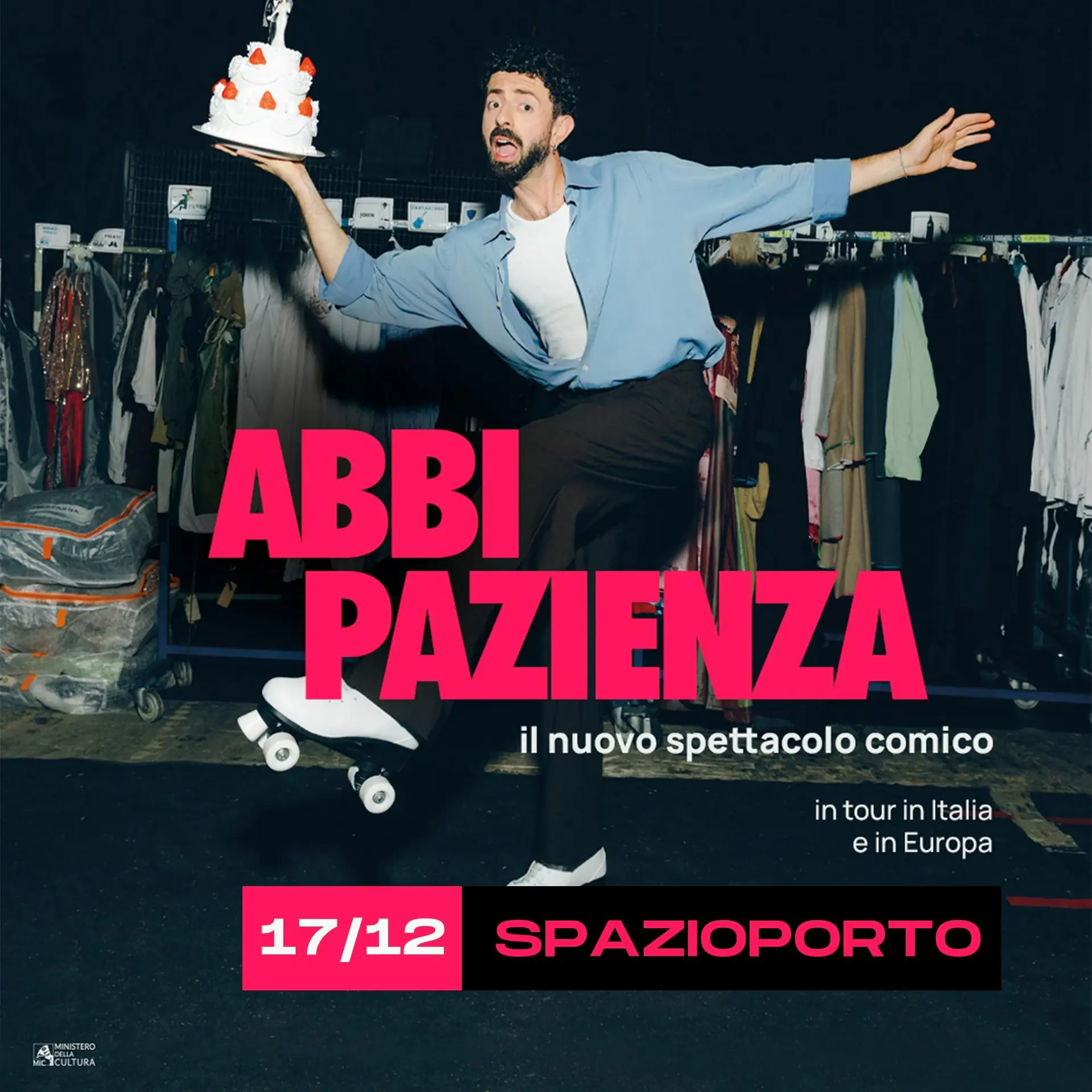 STAND UP COMEDY: Pierluca Mariti en “Abbi Pazienza”