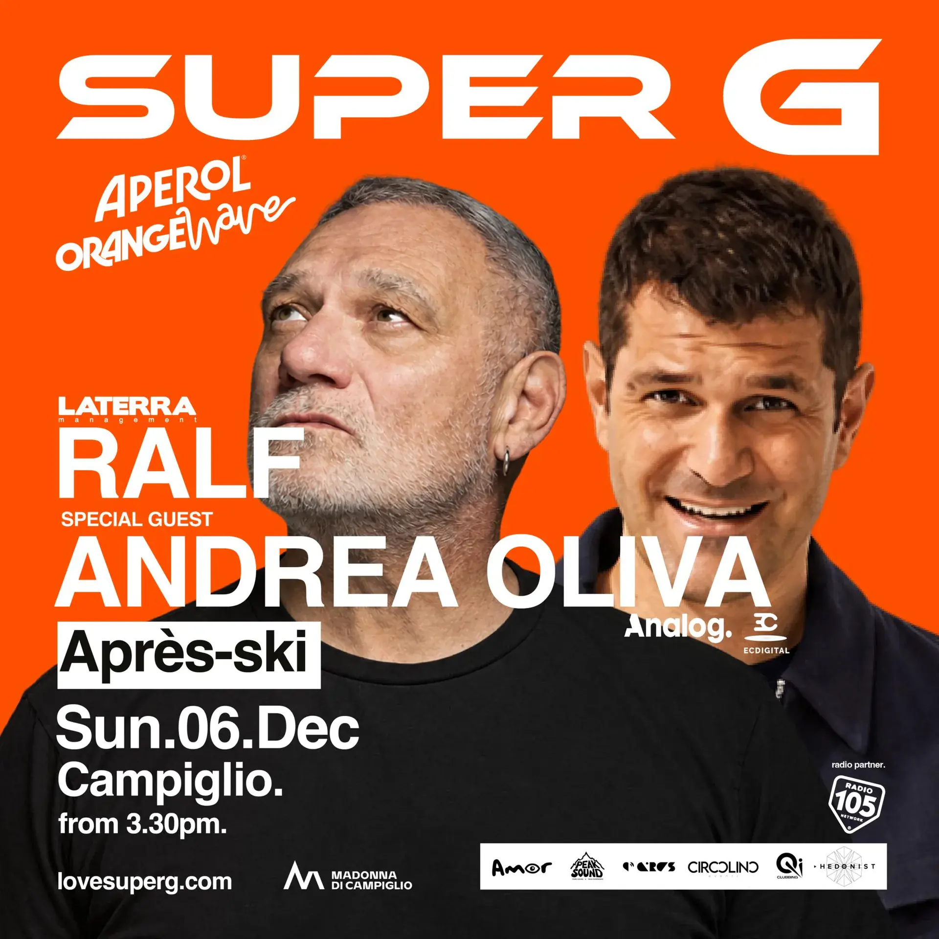 APEROL ORANGE WAVE présente RALF & ANDREA OLIVA @Super G