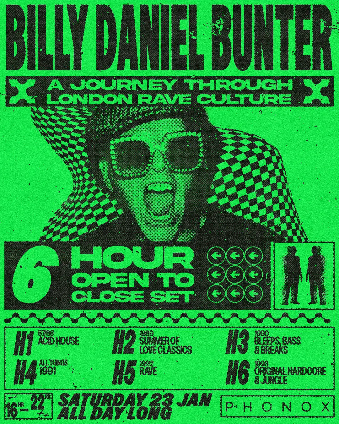 Billy Daniel Bunter: set de 6 horas de apertura a cierre - A Journey Through London Rave Culture