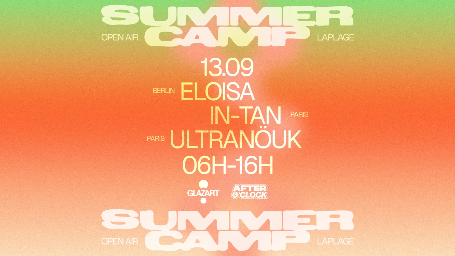 After O'clock X La Plage Open Air: ELOISA, Ultranoük & More