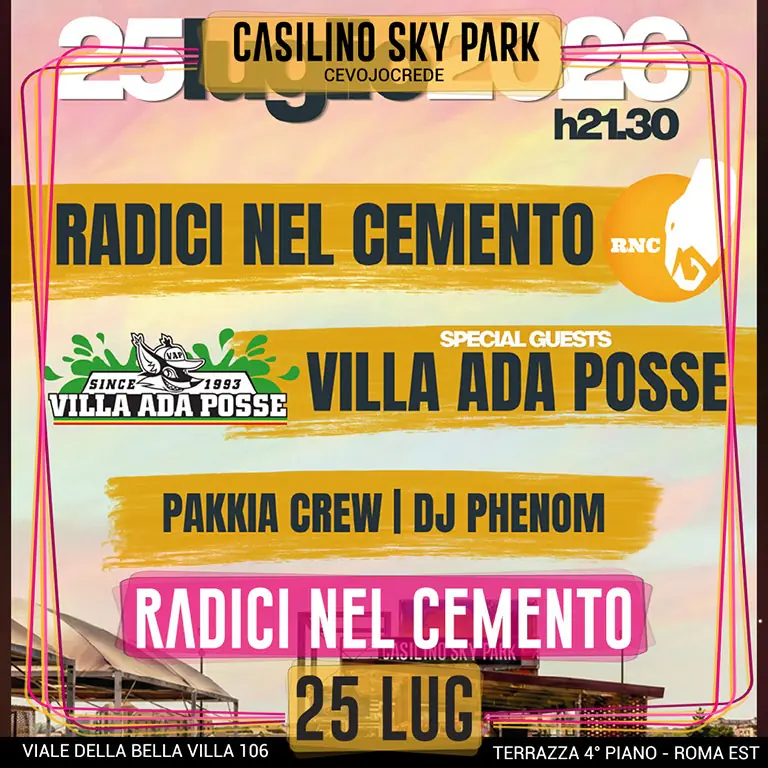 Radici Nel Cemento special guest: Villa Ada Posse