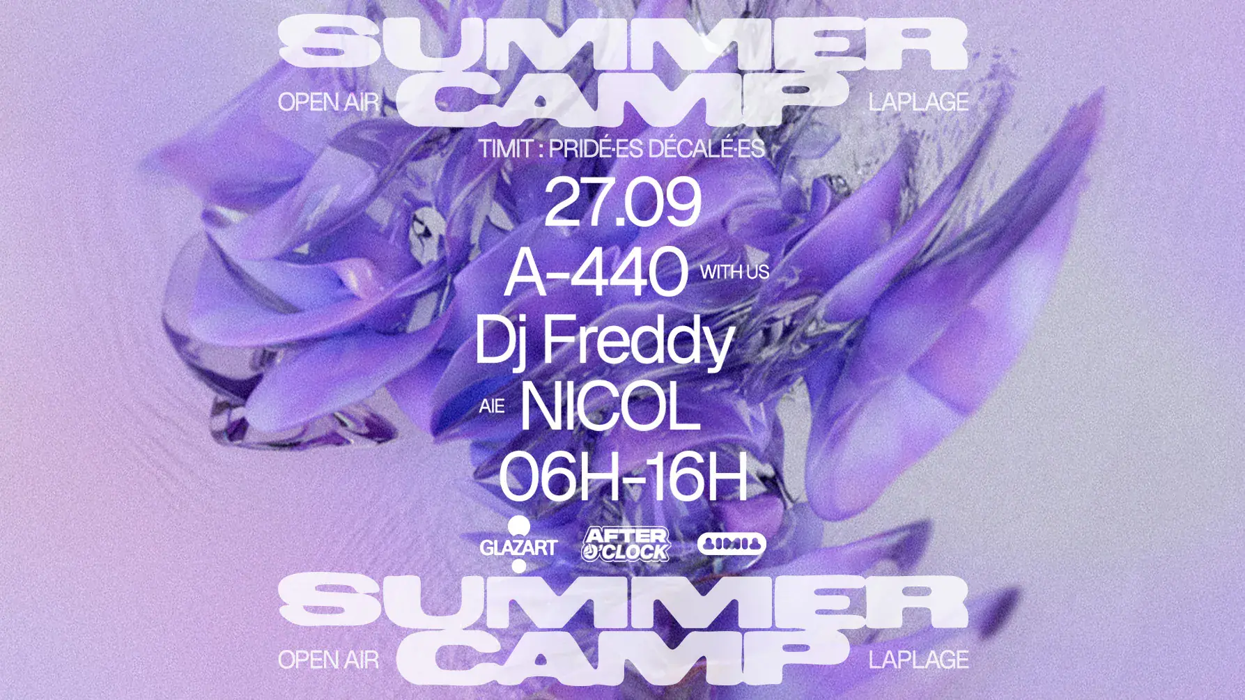 After O'clock X La Plage Open Air X TIMIT