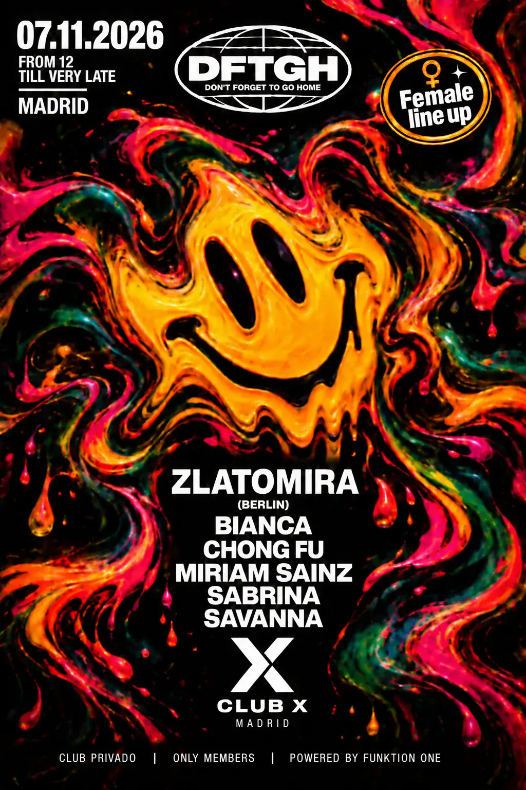 DFTGH Zlatomira au Club X (line-up 100 % féminin)