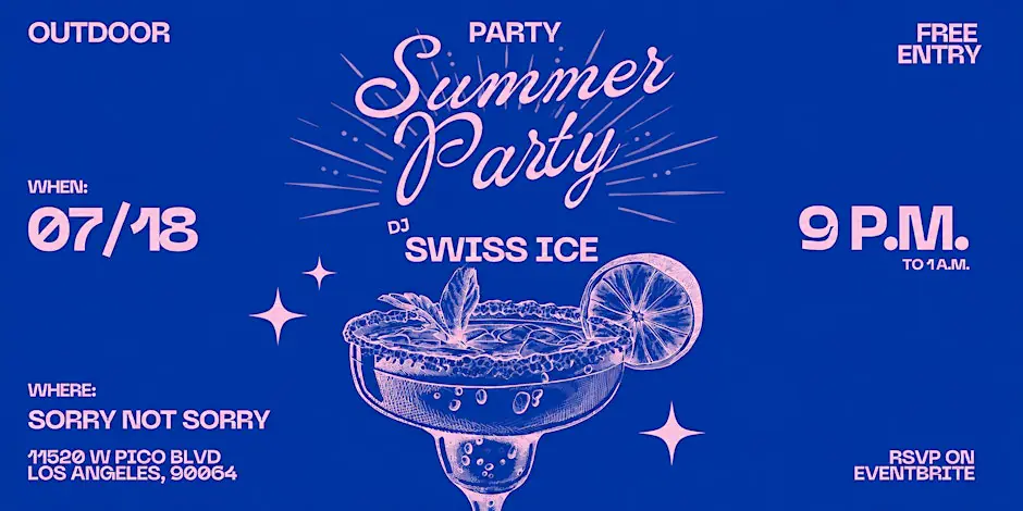 SUMMER PARTY with SWISS ICE
