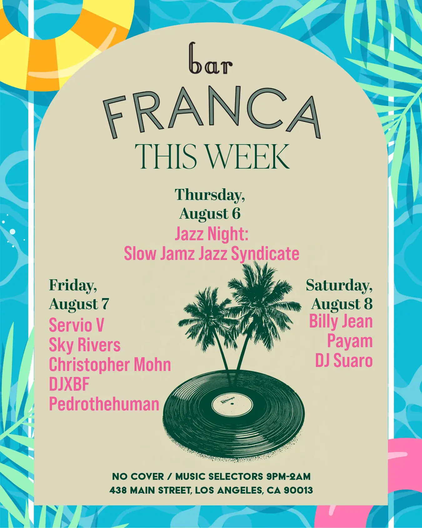 This Week at Bar Franca
